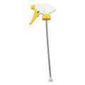 Chemical Resistant Trigger Sprayer, 9.88" Tube, Fits 32 Oz Bottles, Yellow/white, 24/carton