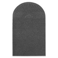 Ecoguard Diamond Floor Mat, Single Fan, 36 X 72, Charcoal