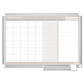 Monthly Planner, 48x36, Silver Frame Monthly Planner, 48x36, Silver Frame