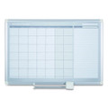 Monthly Planner, 48x36, Silver Frame