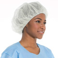 Bouffant Cap, Elastic Closure, Blue or White