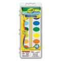 Washable Watercolors, 16 Assorted Colors, Palette Tray - VISCYO530555 Washable Watercolors, 16 Assorted Colors, Palette Tray - VISCYO530555