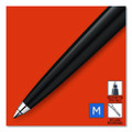 Jotter Ballpoint Pen, Retractable, Medium 0.7 Mm, Blue Ink, Black Barrel