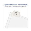 Avery-style Preprinted Legal Side Tab Divider, Exhibit F, Letter, White, 25/pack, (1376)
