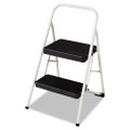 2-step Folding Steel Step Stool, 200 Lb Capacity, 17.38w X 18d X 28.13h, Cool Gray 2-step Folding Steel Step Stool, 200 Lb Capacity, 17.38w X 18d X 28.13h, Cool Gray