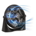 16" Super-circulation 3-speed Tilt Fan, Plastic, Black
