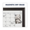 Home Decor Magnetic Combo Dry Erase With Cork Board On Bottom, 23 X 17, Espresso Wood Frame