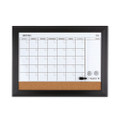 Home Decor Magnetic Combo Dry Erase With Cork Board On Bottom, 23 X 17, Espresso Wood Frame