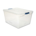 Clever Store Basic Latch-lid Container, 71 Qt, 18.63" X 23.5" X 12.25", Clear Clever Store Basic Latch-lid Container, 71 Qt, 18.63" X 23.5" X 12.25", Clear