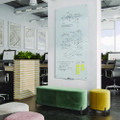 Glass Dry Erase Board, 72 X 36, White Surface