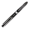 Liquid Ink Roller Ball Pen, Stick, Extra-fine 0.5 Mm, Black Ink, Black Barrel, 12/pack