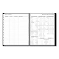 Solid Black Teacher's Weekly/monthly Lesson Planner, Two-page Spread (nine Classes), 11 X 8.5, Black Cover, 2022 To 2023