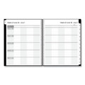 Solid Black Teacher's Weekly/monthly Lesson Planner, Two-page Spread (nine Classes), 11 X 8.5, Black Cover, 2022 To 2023