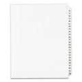 Preprinted Legal Exhibit Side Tab Index Dividers, Avery Style, 25-tab, 76 To 100, 11 X 8.5, White, 1 Set, (1333)