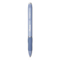 S-gel Fashion Barrel Gel Pen, Retractable, Medium 0.7 Mm, Black Ink, Frost Blue Barrel, Dozen