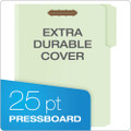 Heavy-duty Pressboard Folders W/ Embossed Fasteners, Letter Size, Green, 25/box - VISPFX17178