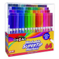 Washable Supertip Markers, Fine/broad Bullet Tips, Assorted Colors, 64/set