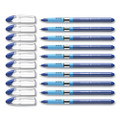 Slider Ballpoint Pen, Stick, Medium 0.8 Mm, Blue Ink, Blue/silver Barrel, 10/box