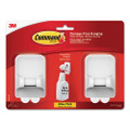 Spray Bottle Holder, 2.34 X 1.69 X 3.34, White, 2 Hangers/4 Strips/pack