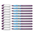 Slider Ballpoint Pen, Stick, Extra-bold 1.4 Mm, Purple Ink, Purple/silver Barrel