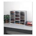 Literature Organizer, 24 Letter Sections, 29 X 11 7/8 X 23 7/16, Dove Gray