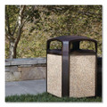 Landmark Series Aggregate Panel, For 35 Gal Classic Container, 15.7 X 27.9 X 0.38, Stone, River Rock, 4/carton