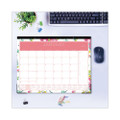 Day Designer Peyton Desk Pad Calendar, Floral Artwork, 22 X 17, Black Binding, Clear Corners, 12-month (jan-dec): 2022