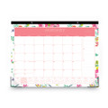 Day Designer Peyton Desk Pad Calendar, Floral Artwork, 22 X 17, Black Binding, Clear Corners, 12-month (jan-dec): 2022