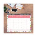 Day Designer Peyton Desk Pad Calendar, Floral Artwork, 22 X 17, Black Binding, Clear Corners, 12-month (jan-dec): 2022