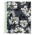 Baccara Dark Monthly Planner, Baccara Dark Floral Artwork, 10 X 8, Gray/black/gold Cover, 2022