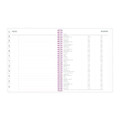 Joselyn Weekly/monthly Planner, Joselyn Floral Artwork, 11 X 8.5, Pink/peach/black Cover, 12-month (jan To Dec): 2022