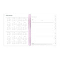 Joselyn Weekly/monthly Planner, Joselyn Floral Artwork, 11 X 8.5, Pink/peach/black Cover, 12-month (jan To Dec): 2022