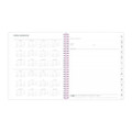 Joselyn Monthly Wirebound Planner, Joselyn Floral Artwork, 10 X 8, Pink/peach/black Cover, 12-month (jan To Dec): 2022