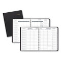 Triple View Weekly Vertical-column Format Appointment Book, 11 X 8.25, Black Cover, 12-month (jan To Dec): 2022