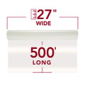 Nap-lam I Roll Film, 1.5 Mil, 27" X 500 Ft, Gloss Clear, 2/box