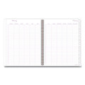 Mina Weekly/monthly Planner, Main Floral Artwork, 11 X 8.5, White/violet/peach Cover, 12-month (jan To Dec): 2022