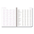 Mina Weekly/monthly Planner, Main Floral Artwork, 11 X 8.5, White/violet/peach Cover, 12-month (jan To Dec): 2022