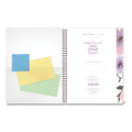 Mina Weekly/monthly Planner, Main Floral Artwork, 11 X 8.5, White/violet/peach Cover, 12-month (jan To Dec): 2022