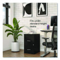 Soho Vertical File Cabinet, 2 Drawers: File/file, Letter, Black, 14" X 18" X 24.1"