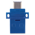 Store n' Go Dual Usb 3.0 Flash Drive For Usb-c Devices, 64 Gb, Blue