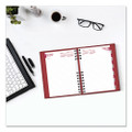 Coilpro Ruled Daily Planner, 8.25 X 5.75, Red Cover, 12-month (jan To Dec): 2022