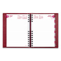 Coilpro Ruled Daily Planner, 8.25 X 5.75, Red Cover, 12-month (jan To Dec): 2022