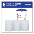 Wipers For Wettask System, Bleach, Disinfectants And Sanitizers, 12 X 12.5, 90/roll, 6 Rolls And 1 Bucket/carton