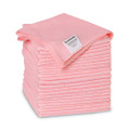 Microfiber Cleaning Cloths, 16 X 16, Pink, 24/pack - VISBWK16PINCLOTHV2