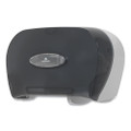 Two-roll Bathroom Tissue Dispenser, 13.56" X 5.75" X 8.63", Smoke
