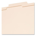 Manila Four- And Six-section Top Tab Classification Folders, 1 Divider, Letter Size, Manila, 10/box