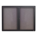 Enclosed Fabric-cork Board, 48 X 36, Gray Surface, Graphite Aluminum Frame Enclosed Fabric-cork Board, 48 X 36, Gray Surface, Graphite Aluminum Frame