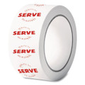 Tamper Seal Label, 0.75 X 7, Red/white, 500/roll, 4 Rolls/carton