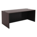 Alera Valencia Series Straight Front Desk Shell, 65" X 29.5" X 29.63", Espresso