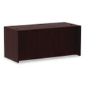 Alera Valencia Series Straight Front Desk Shell, 65" X 29.5" X 29.63", Mahogany